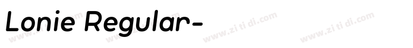 Lonie Regular字体转换